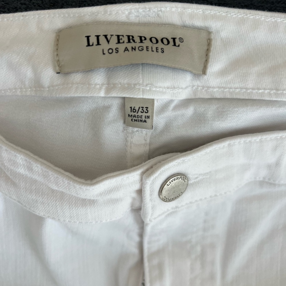 Liverpool Los Angeles Cropped Flare Jeans.